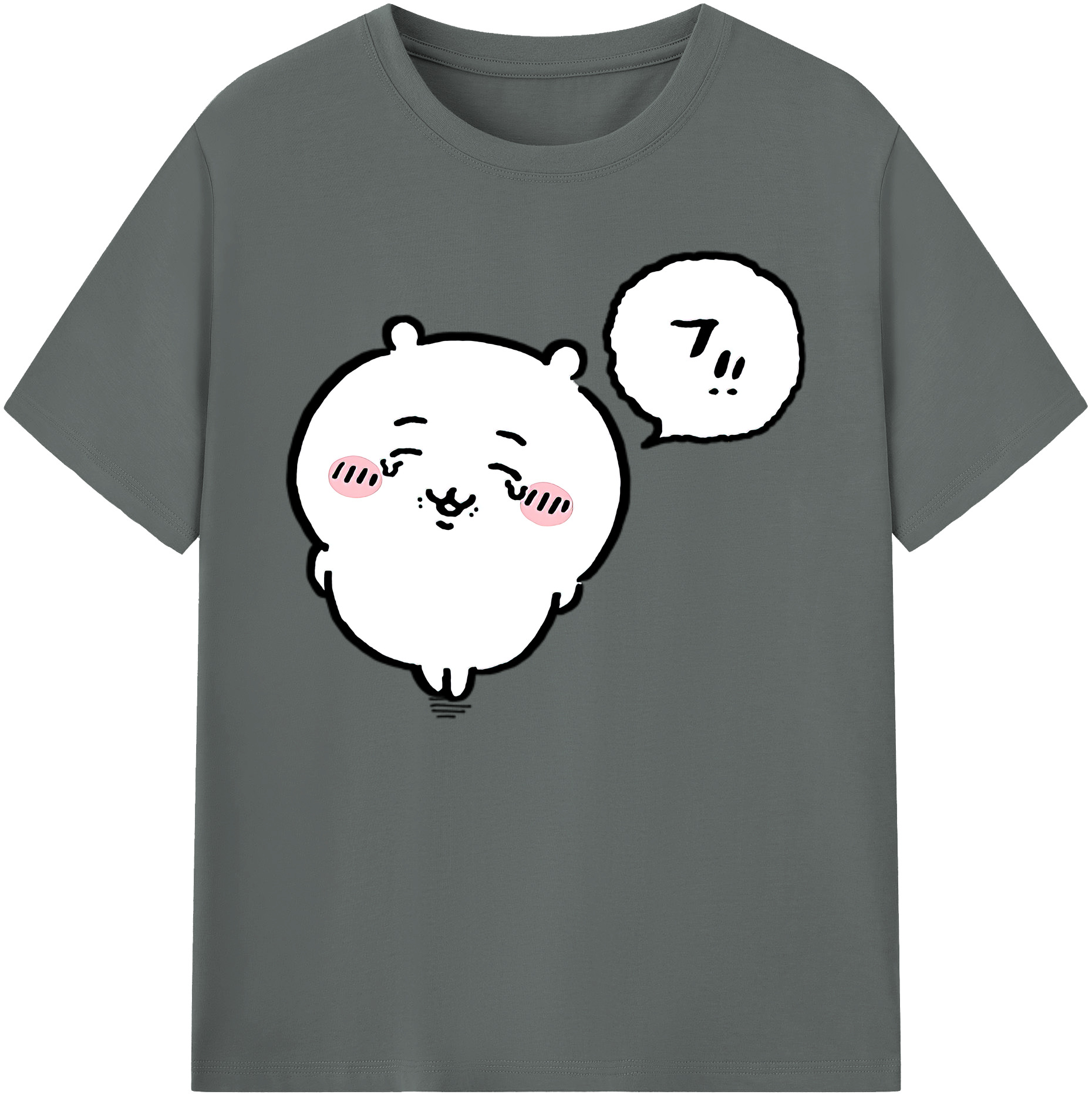 （画像用） ちいかわ ちいかわ Chii-kawa chiikawa 綿100％ メンズ半袖Tシャツ｜肌触りやわらか＆通気性